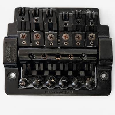 Vintage 1980s Kahler 2300 Flat-Mount Black Tremolo w/ Locking Nut & Original Screws – Made in USA – No Arm image 1