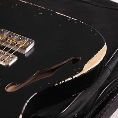 Berly Guitars Thinline T-Style Guitar Aged Black Used image 10