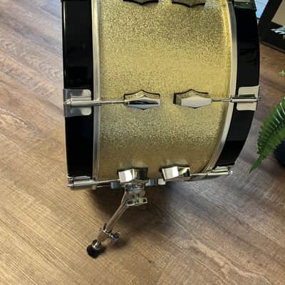 Vintage Darwin 22x11 Silver Sparkle Jasper Shell Bass Drum Early 90s Kick - Pre-Austin FIBES image 6
