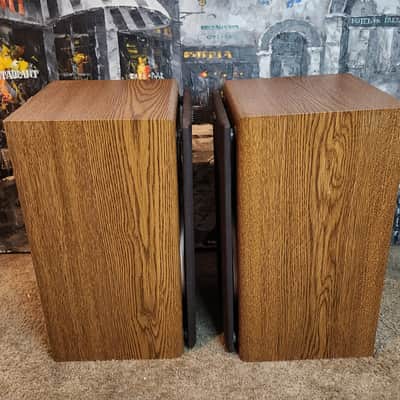 Sony Sony SS-U310 are vintage, wood-grain bookshelf speakers 90s  - Wood grain image 6