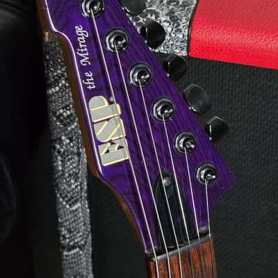 ESP The Mirage Custom Strat HSS Purple Ash MIJ Japan RARE Pre-Fender Deluxe image 4