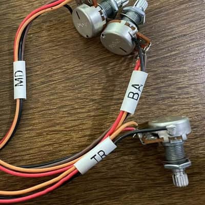 3 Band Active Electric Bass Guitar Equalizer EQ Preamp Circuit Pickup Wiring Kit image 2