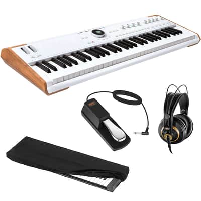 Arturia Astrolab Avant-Garde Stage Keyboard with Analog Lab Pro Integration Bundle with AKG K 240 Studio Professional Semi-Open Stereo Headphones, FP-P1L Sustain Pedal and Keyboard Dust Cover image 1