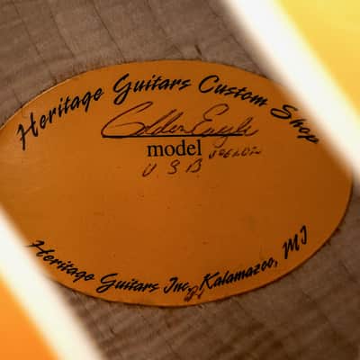 2005 Heritage Golden Eagle Archtop Guitar Sunburst w/ Benedetto Pickup, Kalamazoo USA image 6
