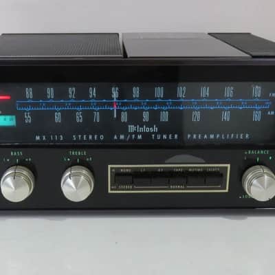 MCINTOSH MX 113 PREAMP/TUNER ORIGINAL BOX SERVICE & USER MANUAL + COVER SERVICED image 2