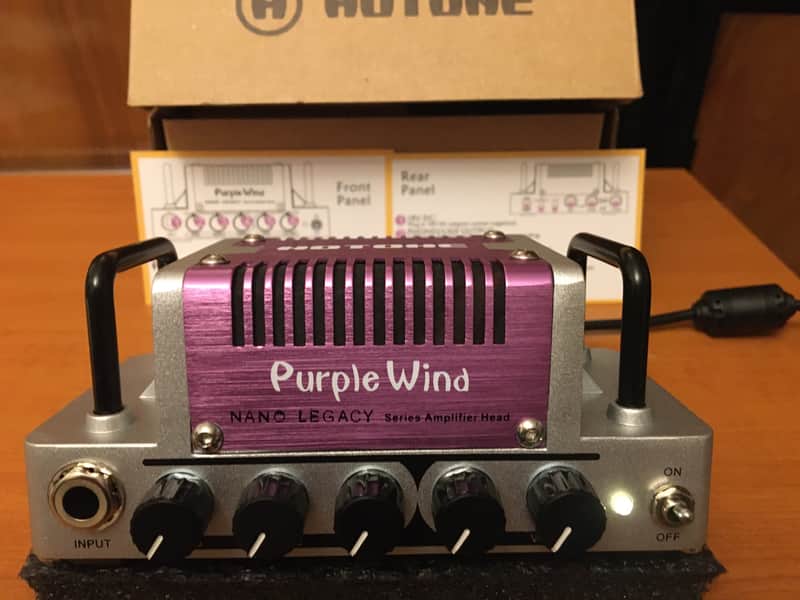 Hotone Nano Legacy Purple Wind from June 2026; 5 Watt RMS, 4-16 Ohms Impedance Guitar Head, 100% new in original box image 1