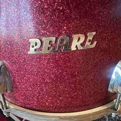 Pearl 60's Script Badge Kit 60's era - Red Sparkle image 2