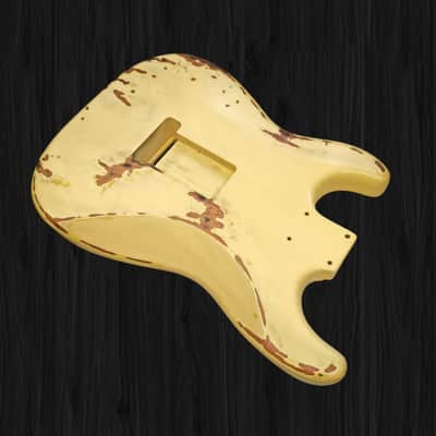 Strat Body - Nitro Heavy Relic Vintage White image 6