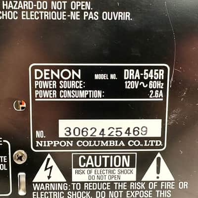 Denon DRA-545R Component/AM/FM Stereo Receiver image 9