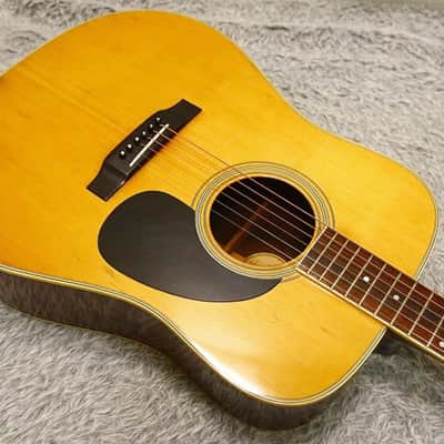 1977 made MILES 2000 D-25 Solid top Vintage Acoustic Guitar Made in Japan image 2