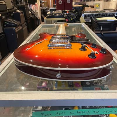 Fender Modern Player Starcaster Guitar 2014 - 2017 - Aged Cherry Burst image 6
