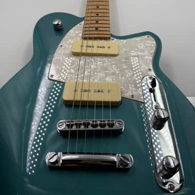 Reverend Charger 290 w/ Roasted Maple Fretboard- Deep Sea Blue image 8