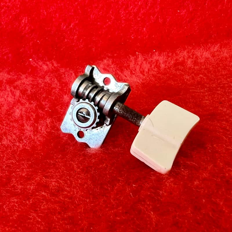 Van Ghent Gretsch Corvette bass side guitar tuner 1960 - Nickel original vintage USA image 1