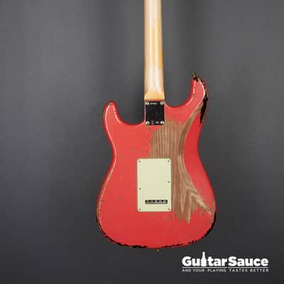 Fender Custom Shop 63 Stratocaster Landau Fiesta Red Over Sunburst 2024 (Cod. 1498UG) image 10