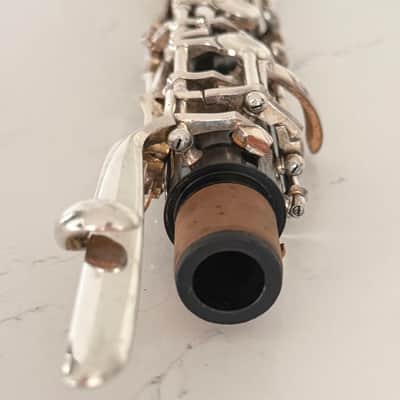 Kohlert & Co. Winnenden English Horn with original case. 1950s - Black stained grenadilla wood body and silver keys image 11
