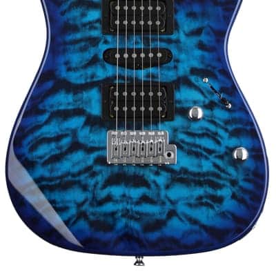 Ibanez Gio GRX70QA Electric Guitar - Transparent Blue Burst image 3