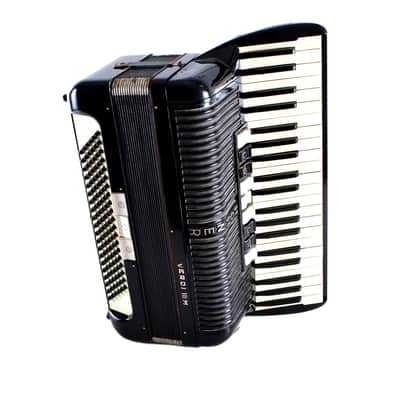 Vintage Top German Made LMM Accordion Hohner Verdi III M - 120 bass, 12 switches + Original Hard Case & Straps image 7