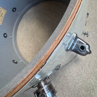 Rogers Vintage Swivo era Dayton Holiday Floor Tom Drum 16” x 16” WMP 60s - White Marine Pearl image 20
