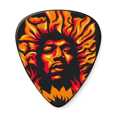 Dunlop Jimi Hendrix Guitar Picks VooDoo Fire 6 Picks Heavy .96mm image 2