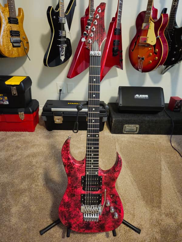 Custom  Matt finish Super Strat Project, with gig bag image 1