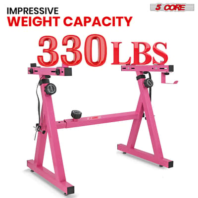 5 Core Keyboard Stand Z Shape Adjustable Foldable Heavy Duty Key Board Piano DJ Controller Stands image 5