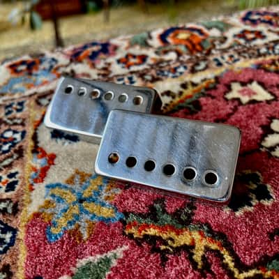 1960's Gibson Chrome Patent Sticker PAF pickup cover set ES-335 SG 1965 image 2