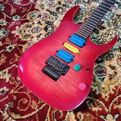 2001 Ibanez RG1680 J Custom Deep Red (DRD), Dimarzio PAF Pro 151 Blue, FujiGen Japan MIJ image 2
