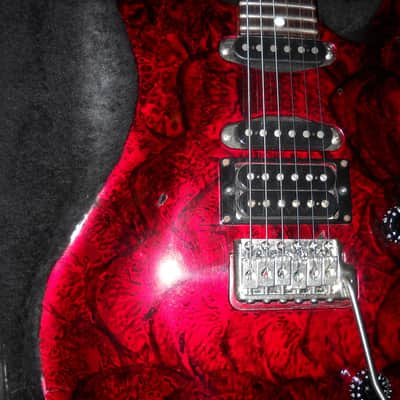PRS Standard 24 Studio 1988 Red Multifoil *super rare* with up bend trem Route image 5