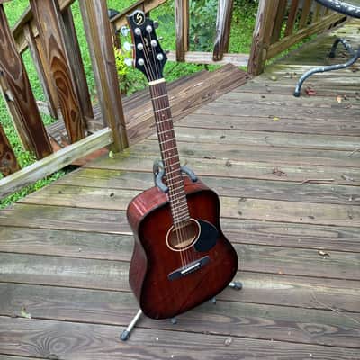 Greg Bennett Samick. D-1/BS acoustic guitar - dark burst image 2