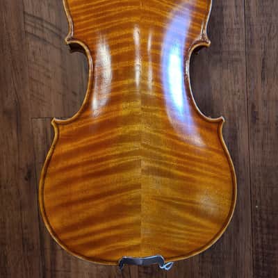 D Z Strad Violin Model 1000 Full Size 4/4 with Dominant Strings, Bow, Case and Rosin (Full Size - 4 image 4