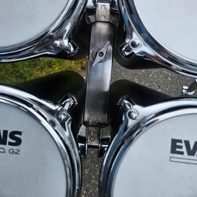 Tama Tama 7850N4L 4-Piece Low-Pitch Octoban Set with Stand (1990s 1990s - Black fibreglass image 5
