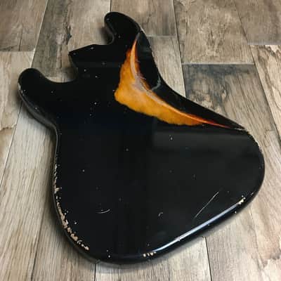 Made to Order - FRANCHIN Jupiter bass body Relic Aged 100% Nitro Lacquer COLOR OVER COLOR (Sunburst/ Black/ White/ Blue/ Green/ Yellow/ Red/ Pink/ Burgundy/ Purple/ Gold/ Silver, etc.) Basswood Poplar Precision-Bass Style Made in Italy image 12