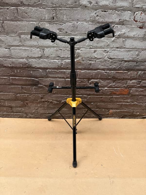 Hercules Dual Guitar Stand – Two-Instrument Folding Stand image 1