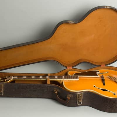 D'Angelico Excel Cutaway Arch Top Acoustic Guitar (1960), ser. #2117, original brown hard shell case. image 10