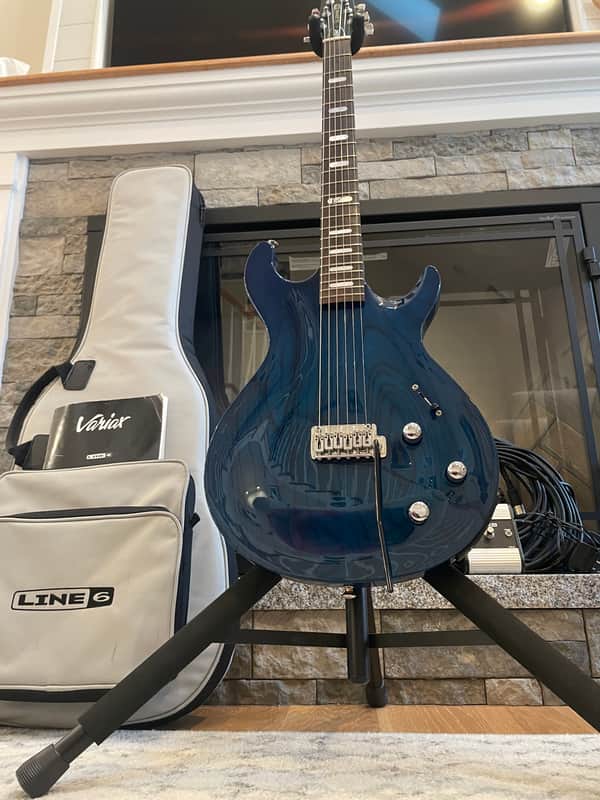 Line 6 Variax 700 2006 - Transparent Blue image 1