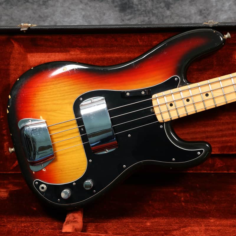 1977 Fender Precision Bass - Sunburst - OHSC image 1