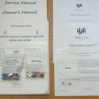 Sansui AU-217 II restoration kit filter capacitor repair rebuild fix image 2