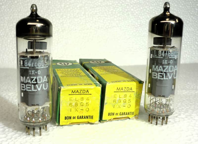 Vintage EL84/6BQ5 very strong matched pair, Made in Holland bq 1970 NOS, NIB. image 1