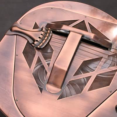 Recording King RM-991-M Tricone Resonator Guitar Champagne Matte & Gigbag image 3