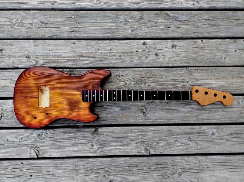 Mustang style bass body and neck image 1