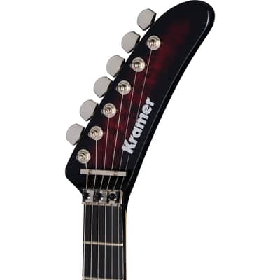 Kramer 84 HH Quilt Electric Guitar - Magenta Burst image 5