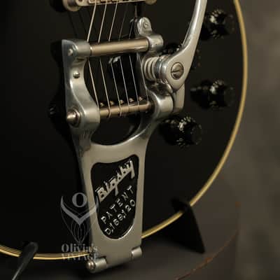 1957 Gibson Les Paul Custom Black w/original Bigsby + "Fretless Wonder" HANG TAG image 5