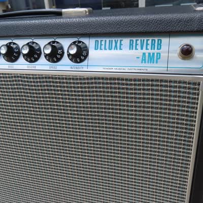 FENDER DELUXE REVERB early 1968 SILVERFACE BLACKFACE AB763 1 OWNER w/ COVER MINT! ORIGINAL RECEIPT! MOTOWN! image 6