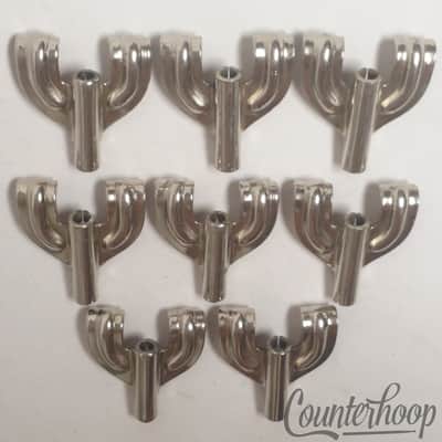 Leedy & Ludwig 8x Bass Drum Tension T-Rod Claws Nickel Vintage40s Marching Snare image 2