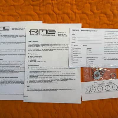 RME AI4S/192 AIO Expansion Board, boxed with CD & accessories image 8