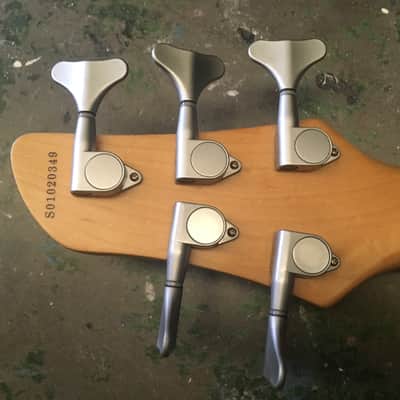 Aria IGB 50/5 5 String Bass Guitar 2001 Korea Samick Factory image 11