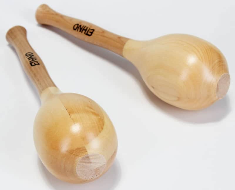 ETHNO PA252 - Paire de maracas  Standards en bois, Fabriquées au CANADA image 1