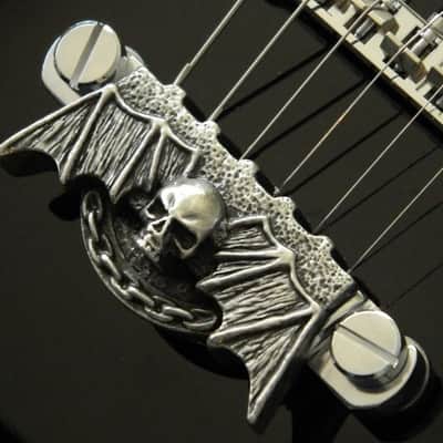 10 SKULL GUITAR PARTS for gibson and epiphone Les paul knobs tailpiece pickguard pickup rings ect image 3