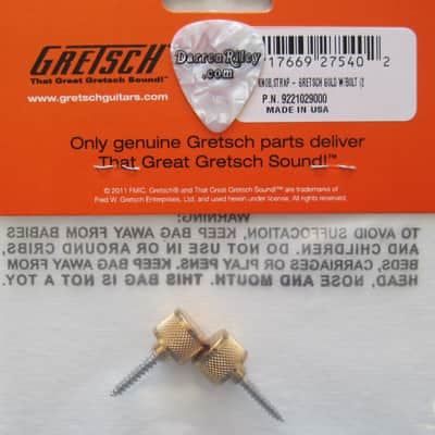 Gretsch Gold Strap Knobs Strap Buttons with Bolts 9221029000
