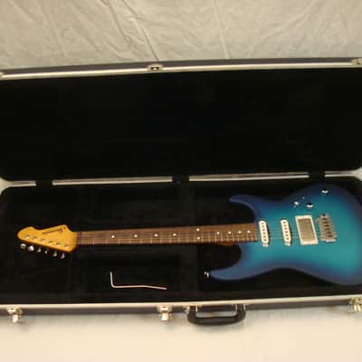 Skermetta Custom Super Strat Ocean Burst image 25